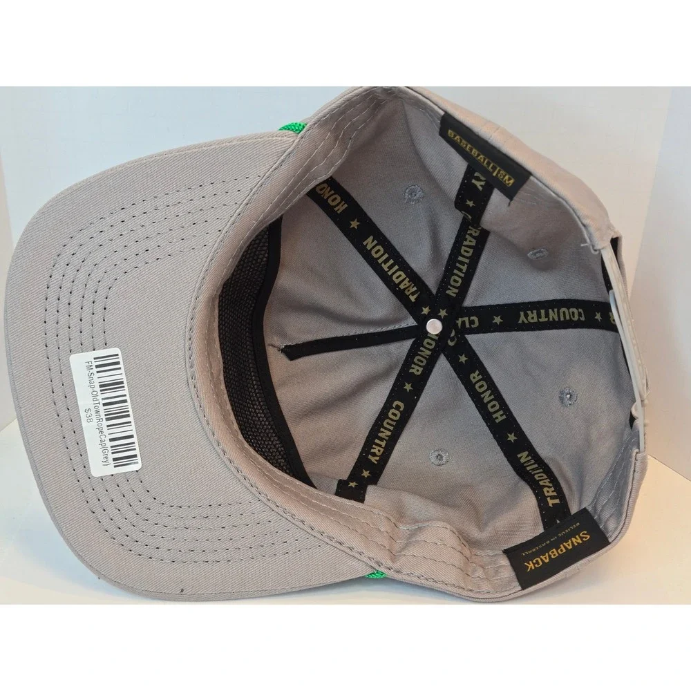 Baseballism Old Town Cactus Rope Hat Grey Snapback Adjustable Cap NEW